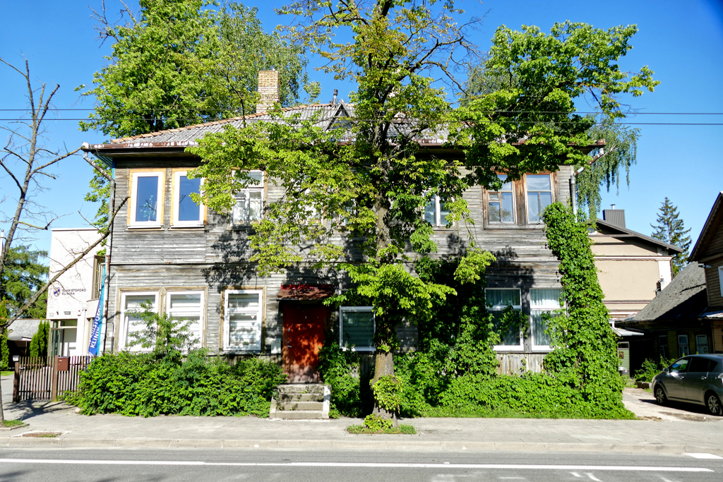 Wooden house in Vilnius.