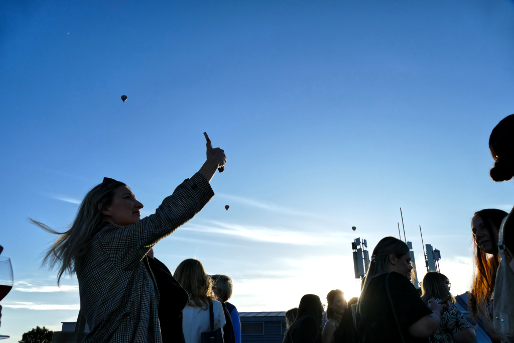 Hot air balloons over Vilnius.