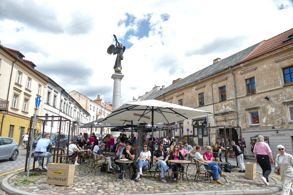 Square in Vilinius' Uzupis neighborhood.