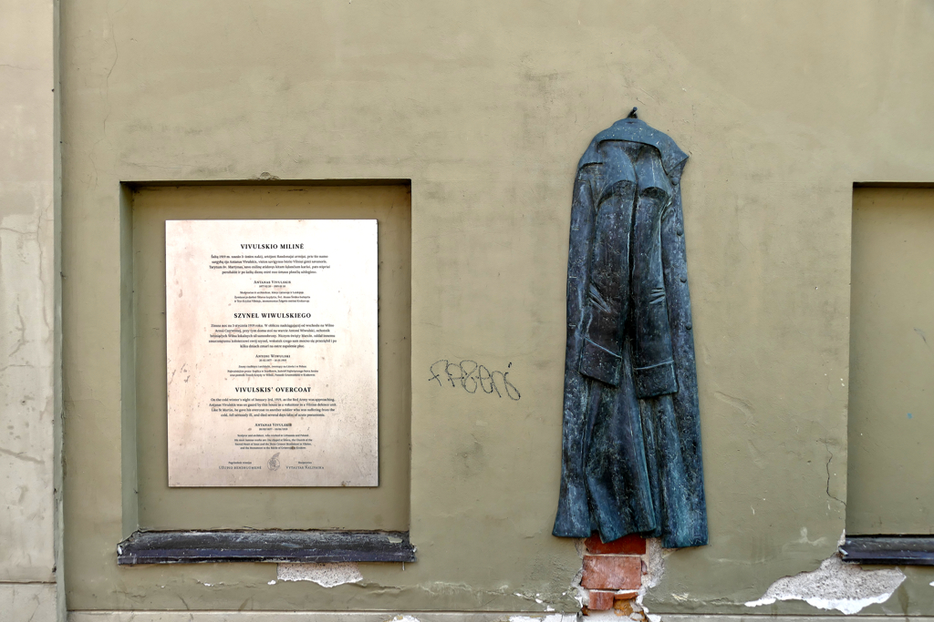 Vivulskis' Coat by Jonas Gelcys in Uzupis