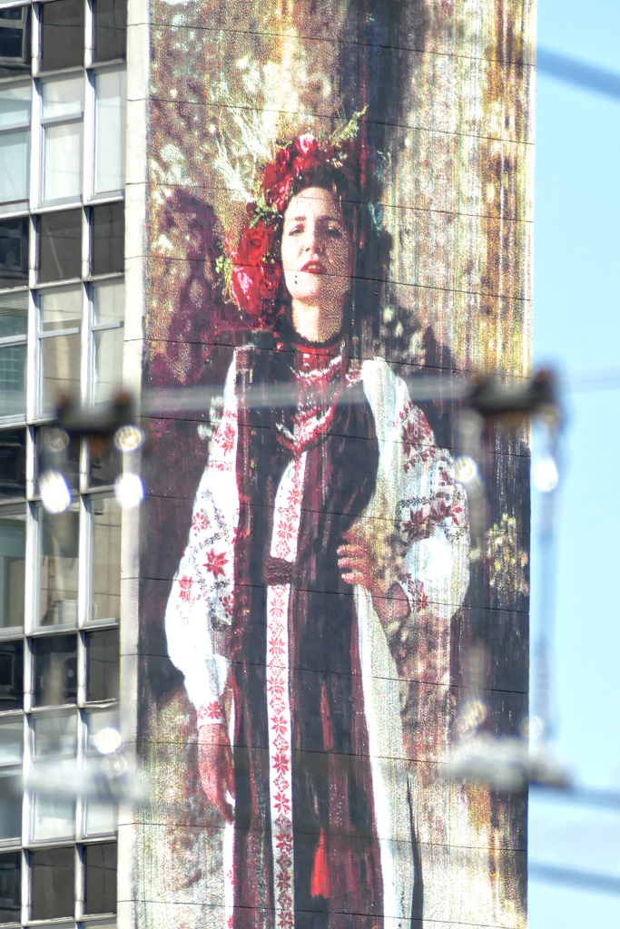 Mural from the art project Do Peremogi in Vilnius
