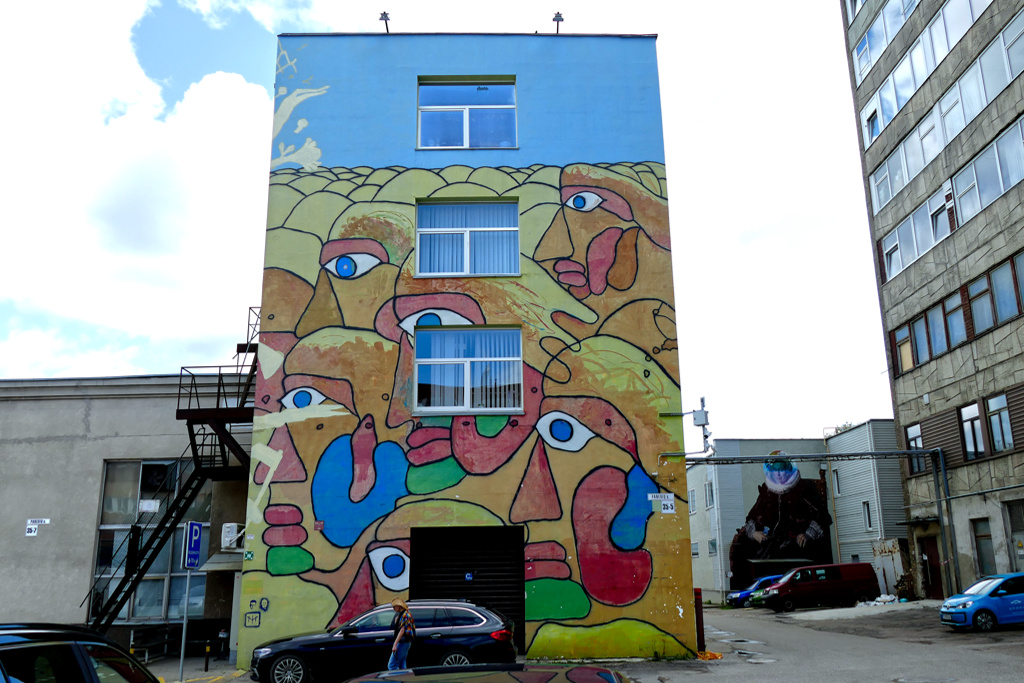 Mural by Martynas Ivinskas, some of the best street art in Vilnius