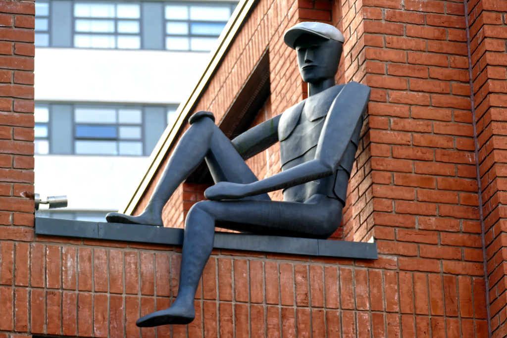 Peaky Blinders sculpture at Assay Lofts.