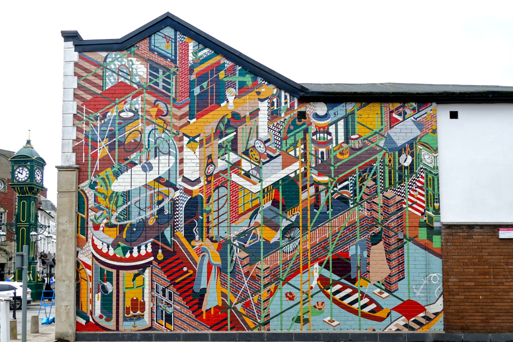 Aashti Miller's mural Saudade in Birmingham's Jewellery Quarter was part of the Paint Spectrum Birmingham project. 