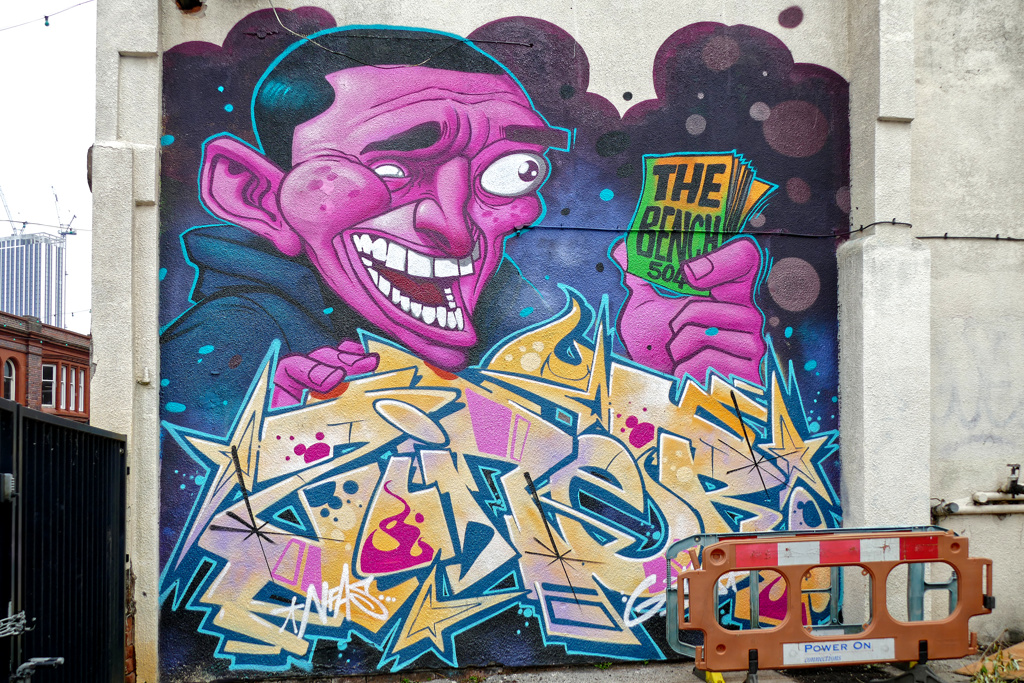 Mural by Gent48 in Birmingham