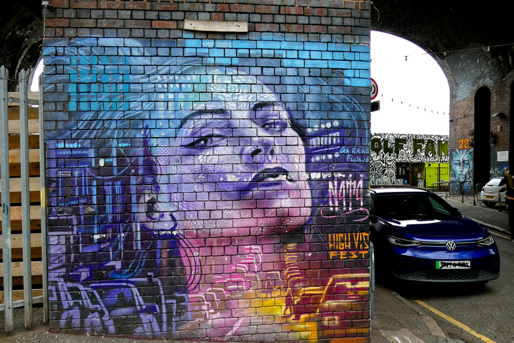 Mural by N4T4 in Birmingham