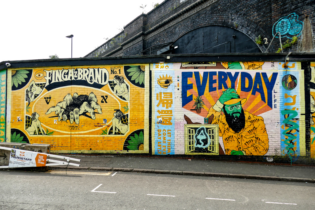 Murals by Broken Fingaz in Birmingham