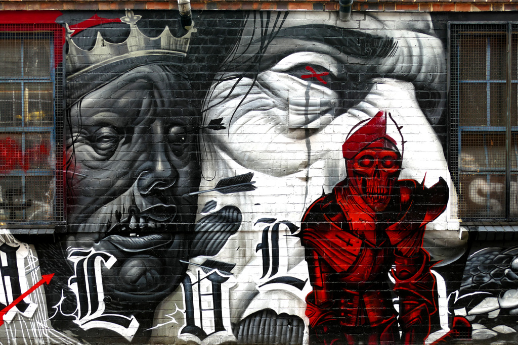 Mural by Gent48 in Birmingham