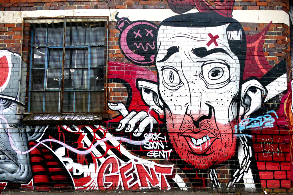 Mural by Gent48 in Birmingham