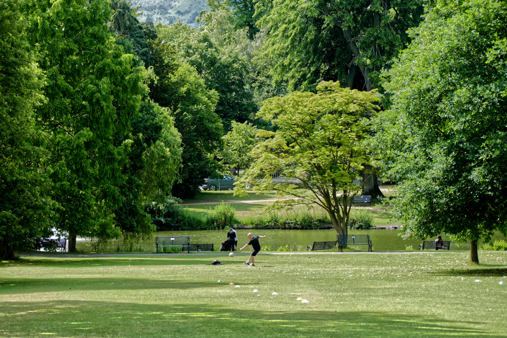 Pittville Park in Cheltenham.