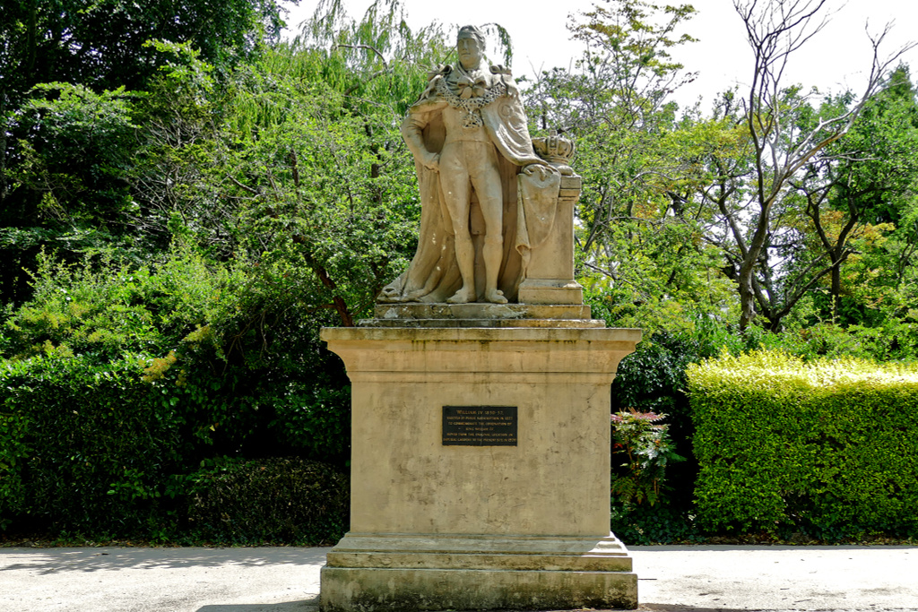 Statue of King William IV in Cheltenham.