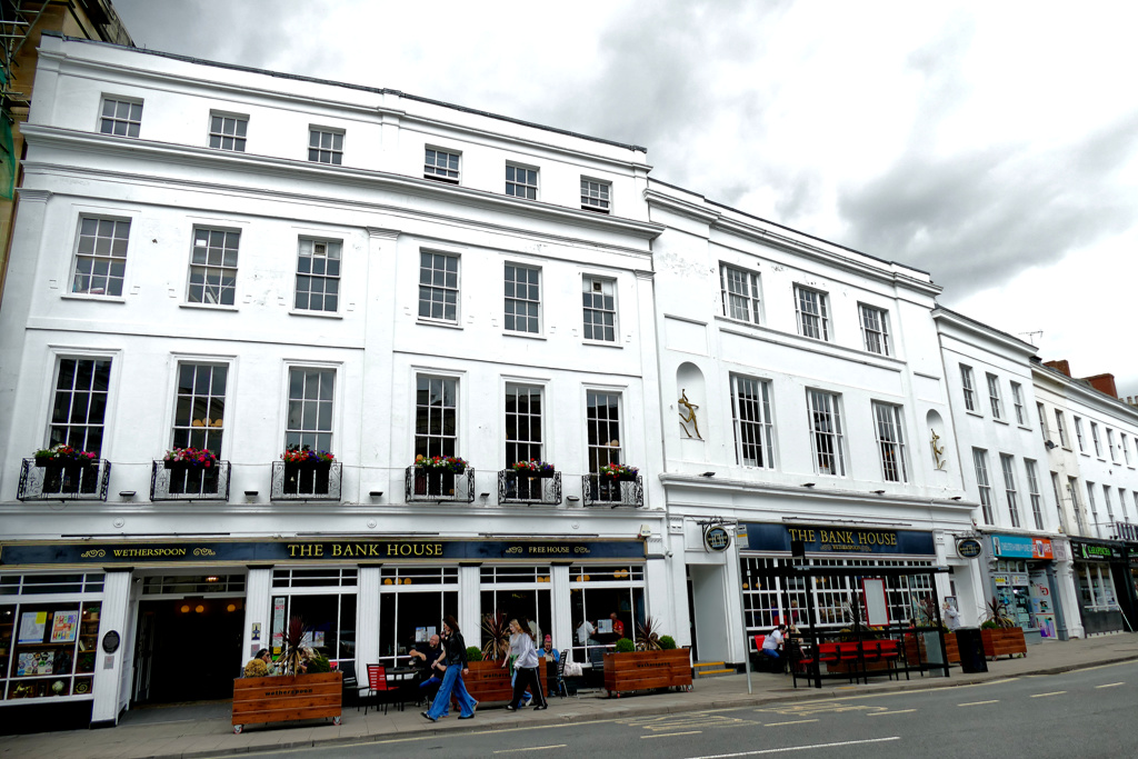 Clarence Street in Cheltenham.