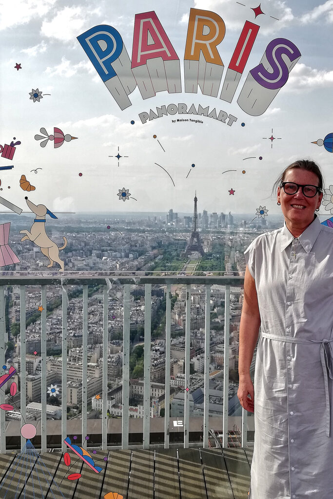 Renata Green on the top of the Tour Montparnasse.