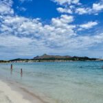 Beach of Alcúdia in northern Mallorca.