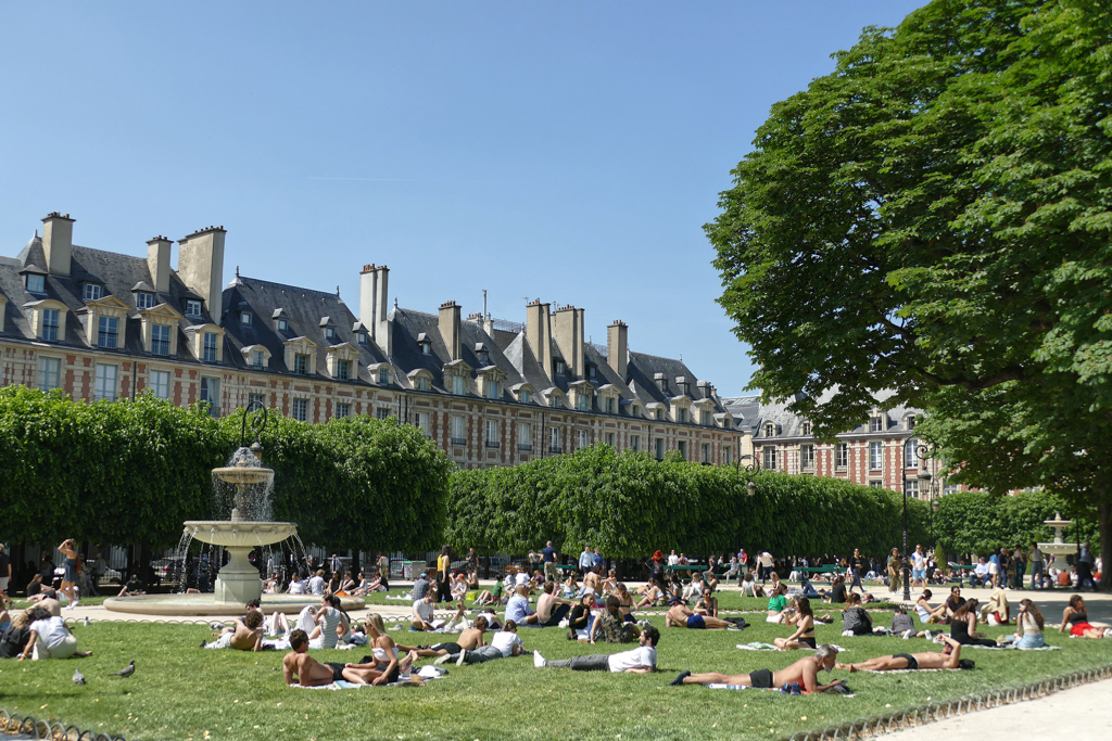 Place des Vosges in Paris.