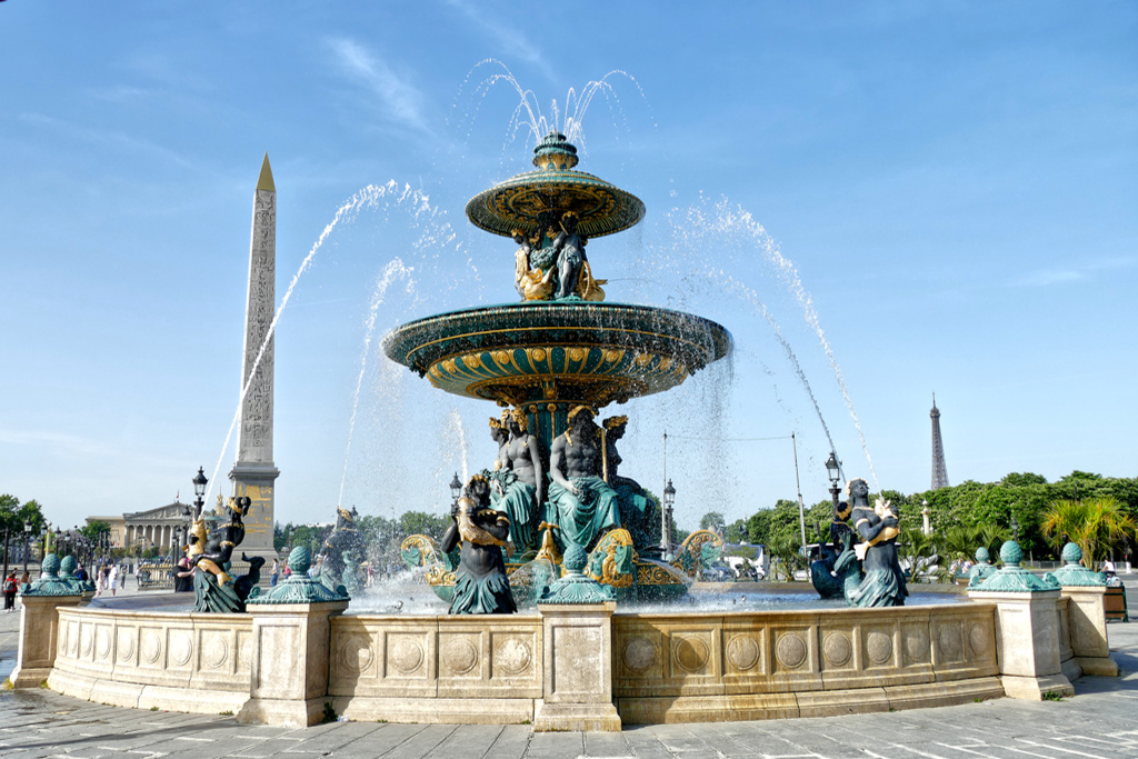 Fountain at the Place de la Concorde.