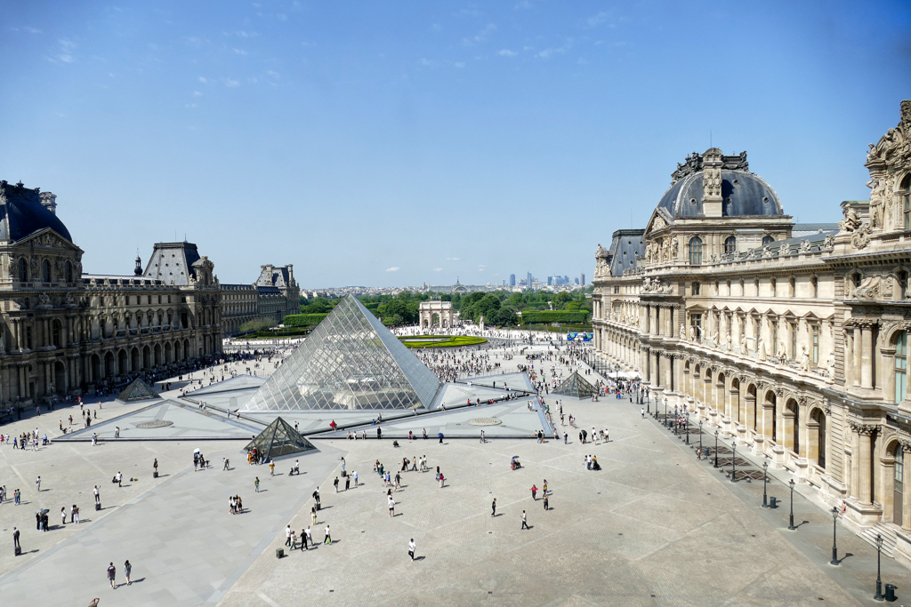 View from the Louvre in Paris.
