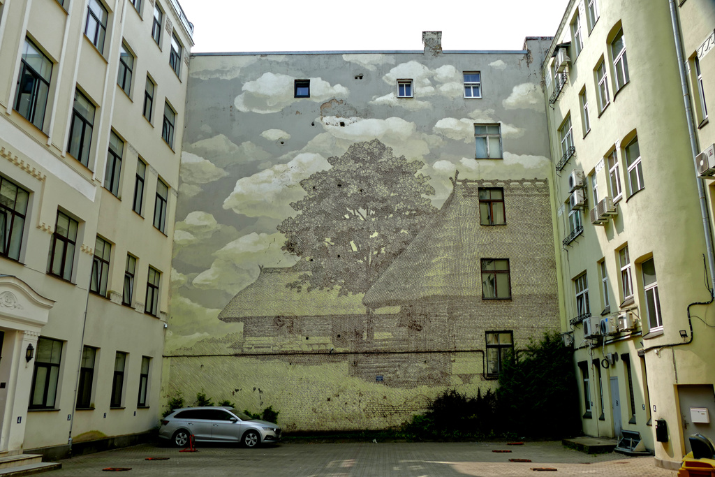 Mural by Ēriks Caune in Riga.