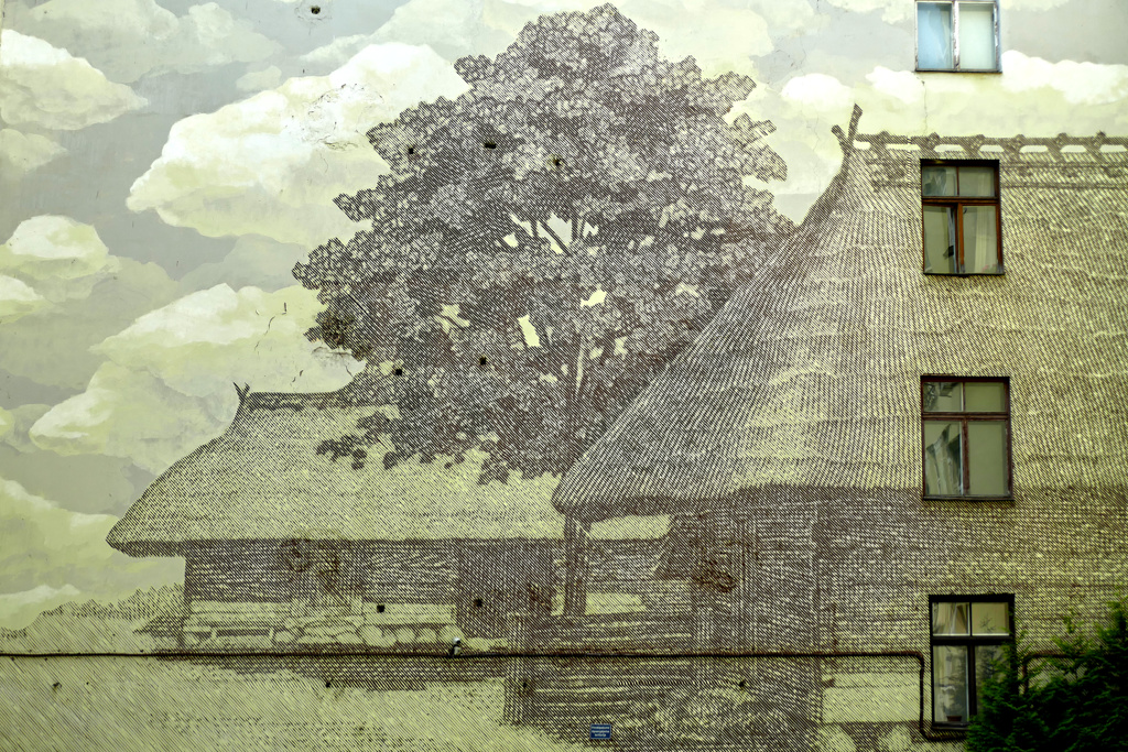 Mural by Ēriks Caune in Riga.