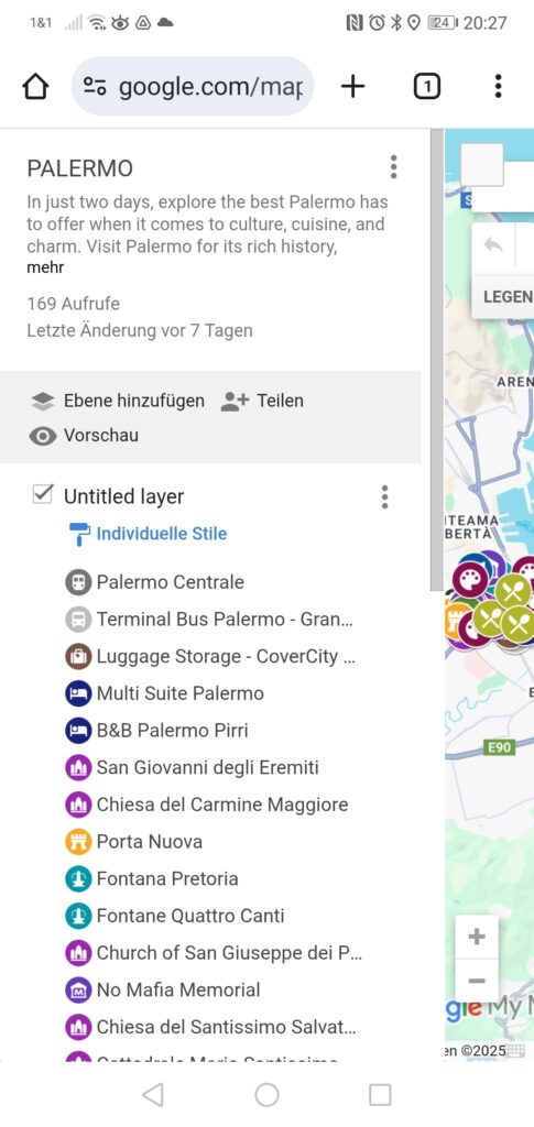 MyMaps on the web