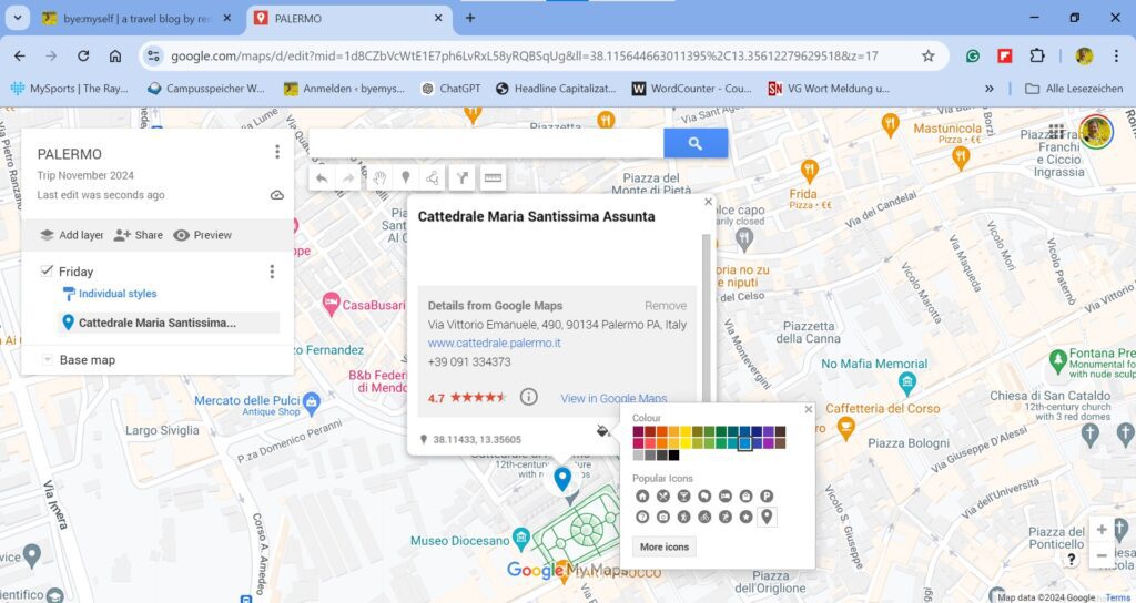 change icon in MyMaps