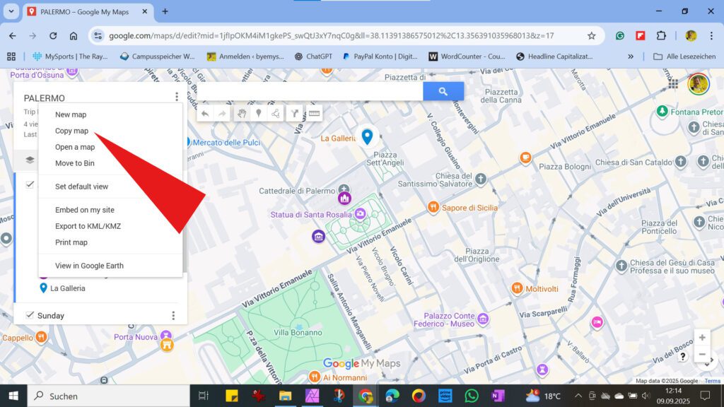 how to copy a map in mymaps