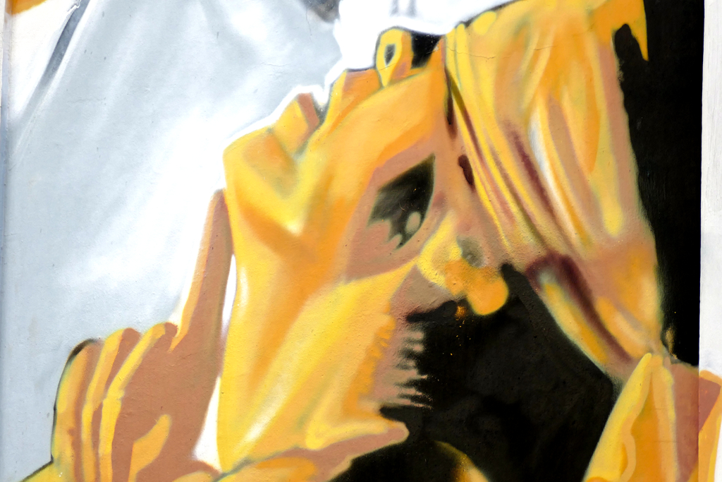 Teatro Victoria painted by Matías Mata aka Sabotaje al Montaje