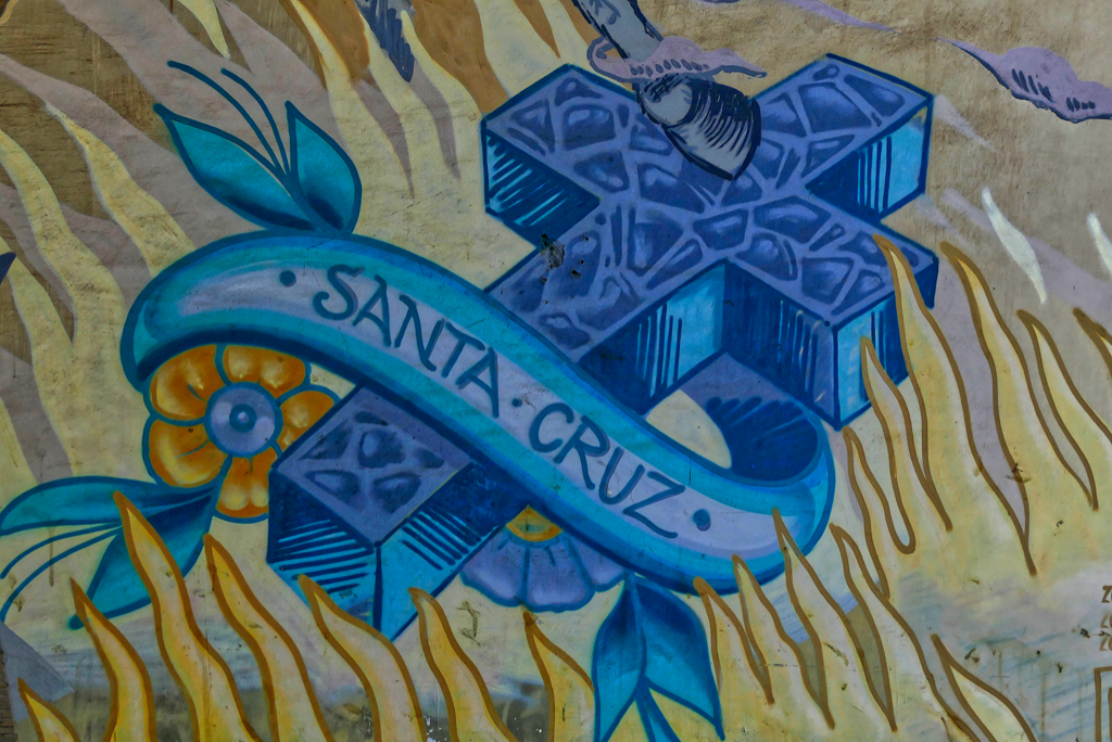 Detail from the Murals at the Puente Serrador in Santa Cruz de Tenerife