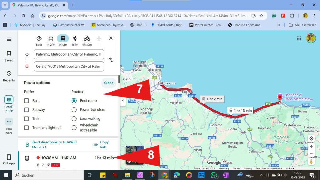 Map of Sicily for travel planning