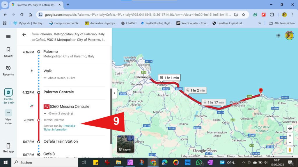 Map of Sicily for travel planning