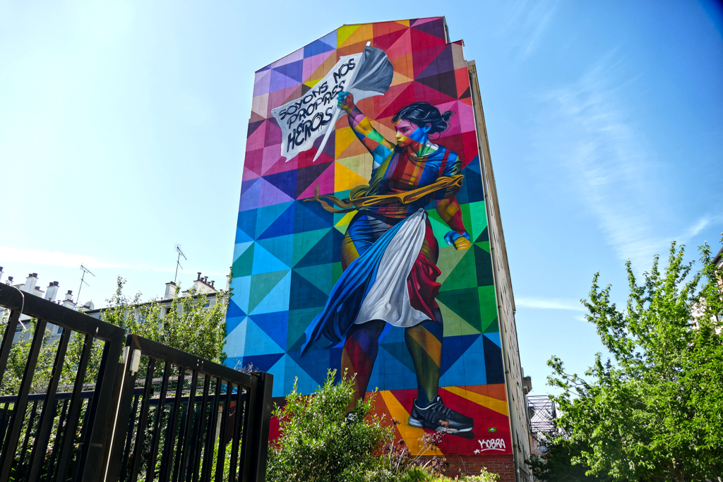 Mural by KOBRA in Paris.