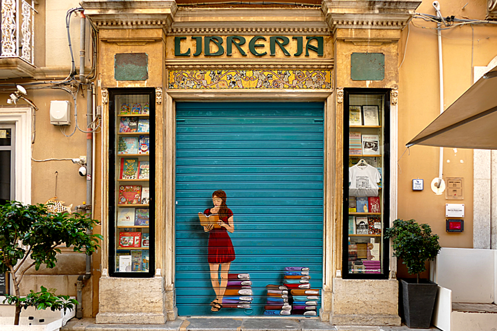 Bookstore in Trapani.