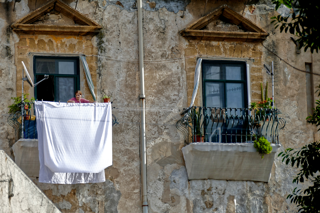 Windows in Cefalù.