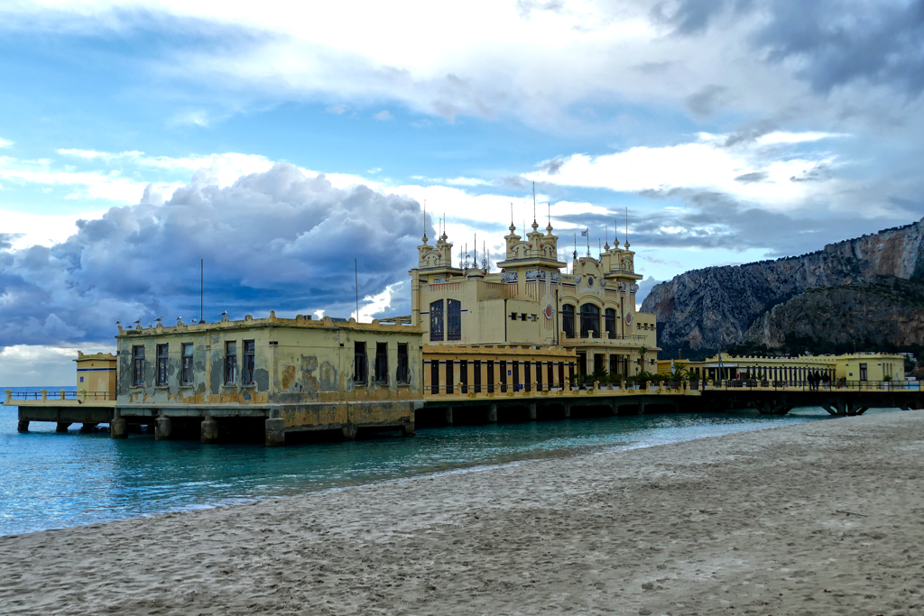 Mondello Beach.