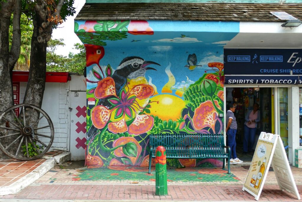 Mural by Loic Bryan in Philipsburg.