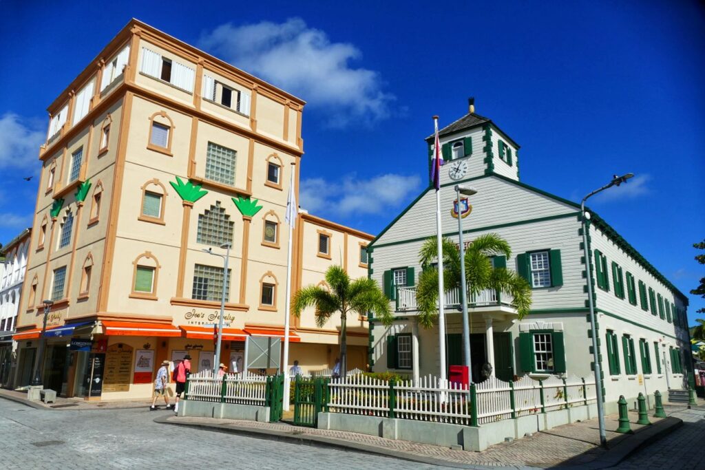 Courthouse and Parliament building of Philipsburg.