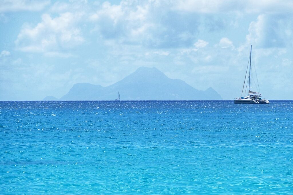 View of Saba from Saint Martin.