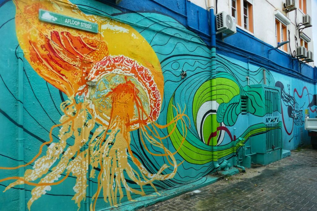 Best Street Art in Sint Maarten by Daphne Prevoo and Nascha Kagie.
