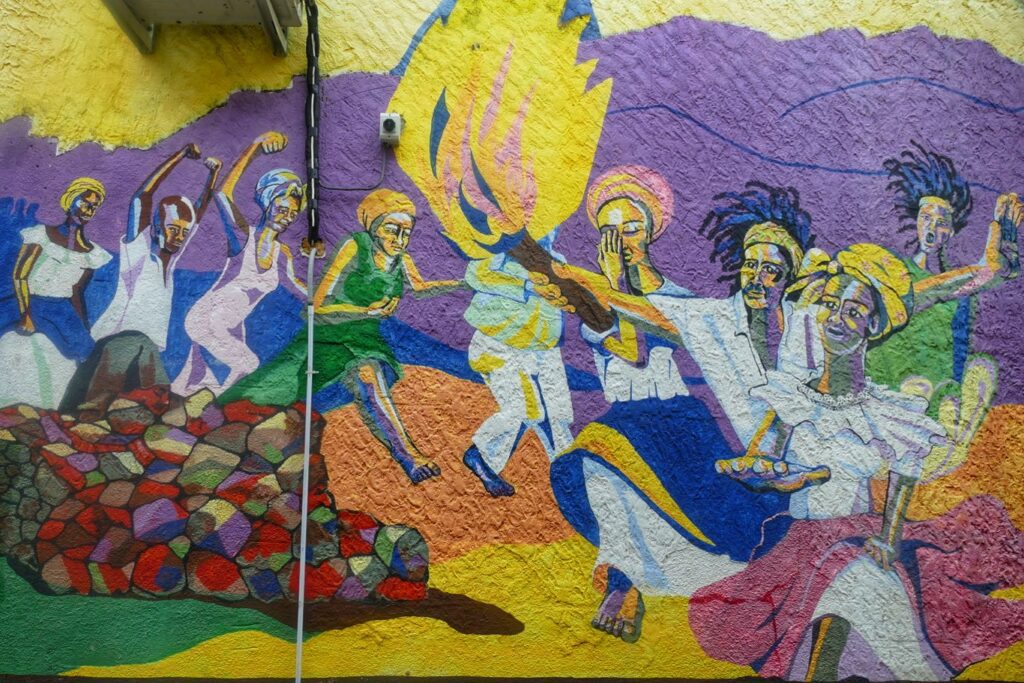 Mural by Annemiek van Kerkhoff-Posthuma in Philipsburg.