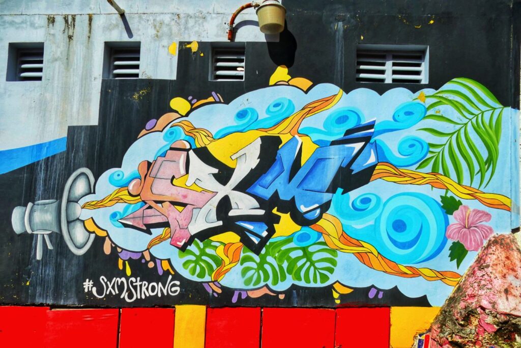 Mural by Annabelle Verheij in Philipsburg.