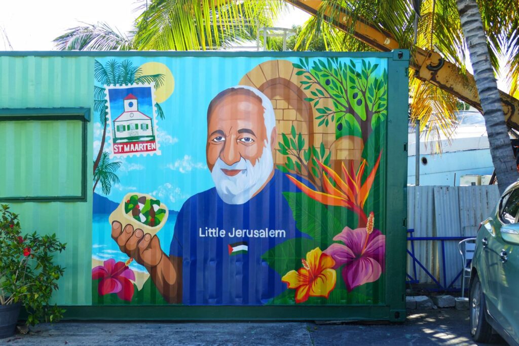 Mural in Simpson Bay.
