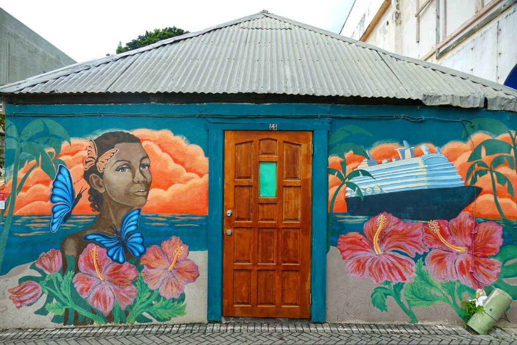 House painted by Bisera Tsvetkova in Philipsburg.