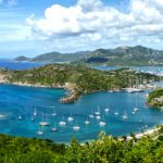 View of Antigua from Shirley Heights Lookout.