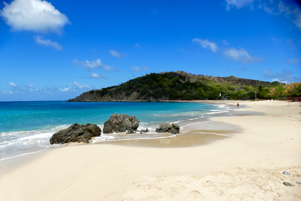 Happy Beach in Saint Martin.