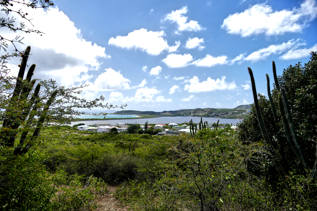 View from the Amuseum Naturalis above French Quarter in Saint Martin.
