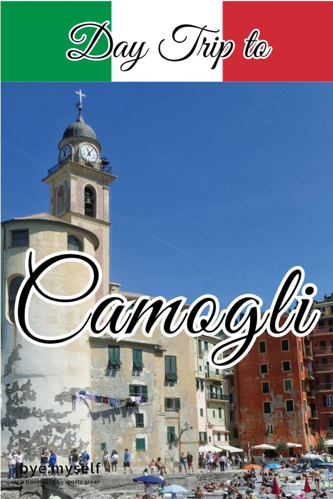 Thinking of the Italian Riviera, immediately Cinque Terre comes to mind. However, the small town of Camogli just East of Genoa is at least as colorful. Also, it has a lovely beach and glorious history. All this makes Camogli the perfect destination for a day trip or a weekend. #camogli #liguria #italy #beach #europe #daytrip #weekendtrip #byemyself