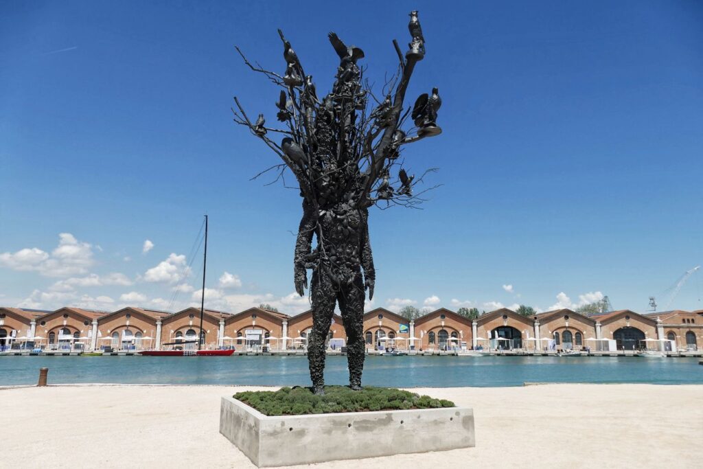 Amalgam by Chicago-based artist Nick Cave. 