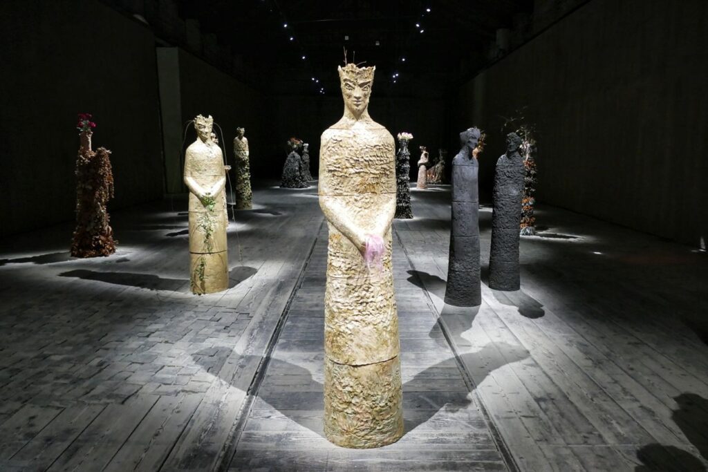 Sculptures by Chiara Camo ni. 