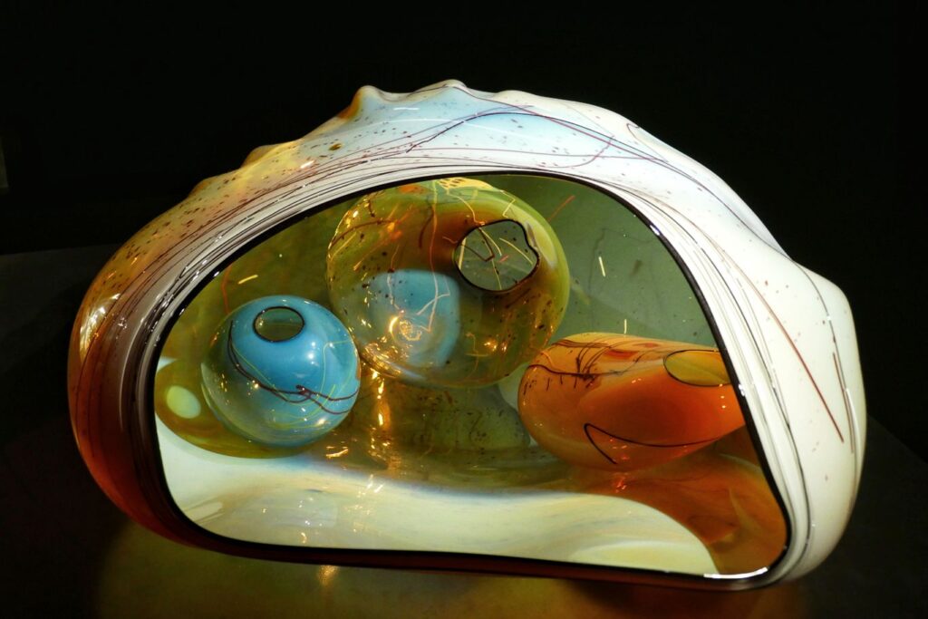 Glass object by Chihuly. 