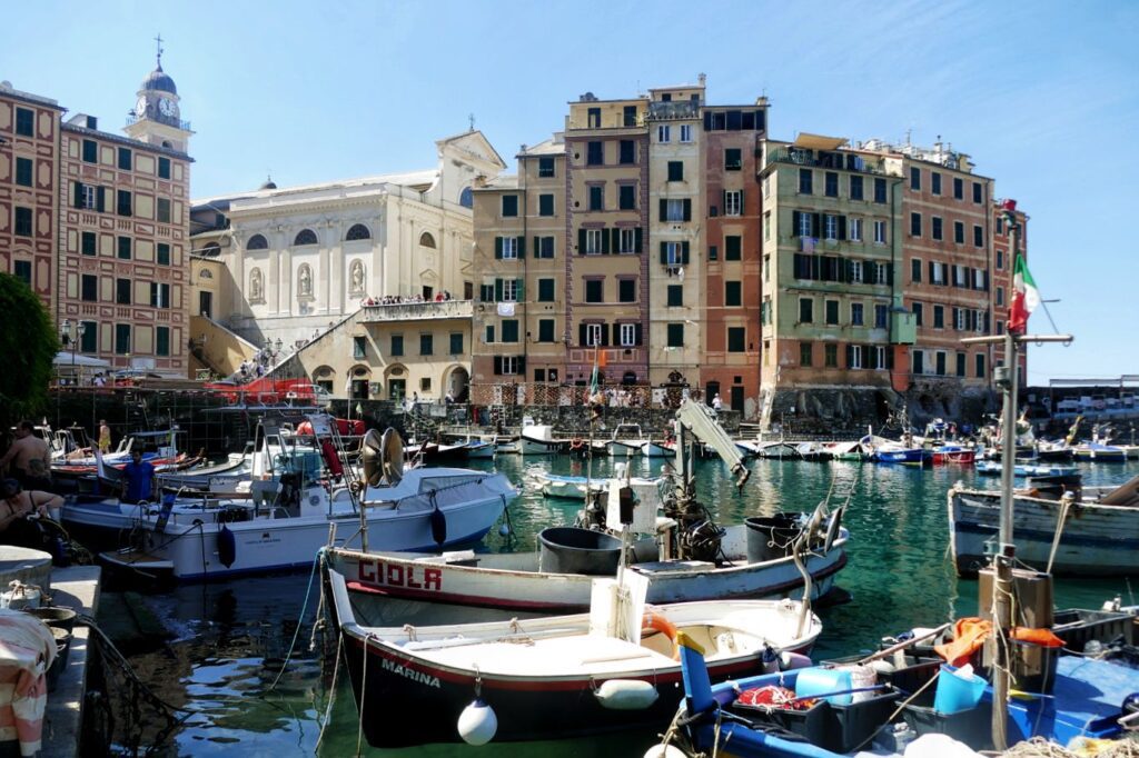 Old port of Camogli.